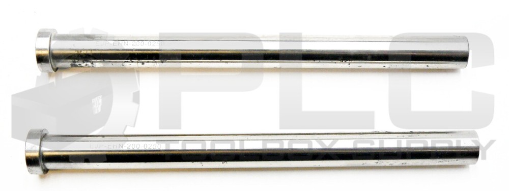LOT OF 2 NEW DME EJP-EHN-200-0250 NITRIDED EJECTOR PIN, METRIC 20.0 X 250