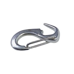 1-7/8″L Marine One Hand Snap Hank, Jib Hank Sail Snap Hook Stainless Steel 4 PCS