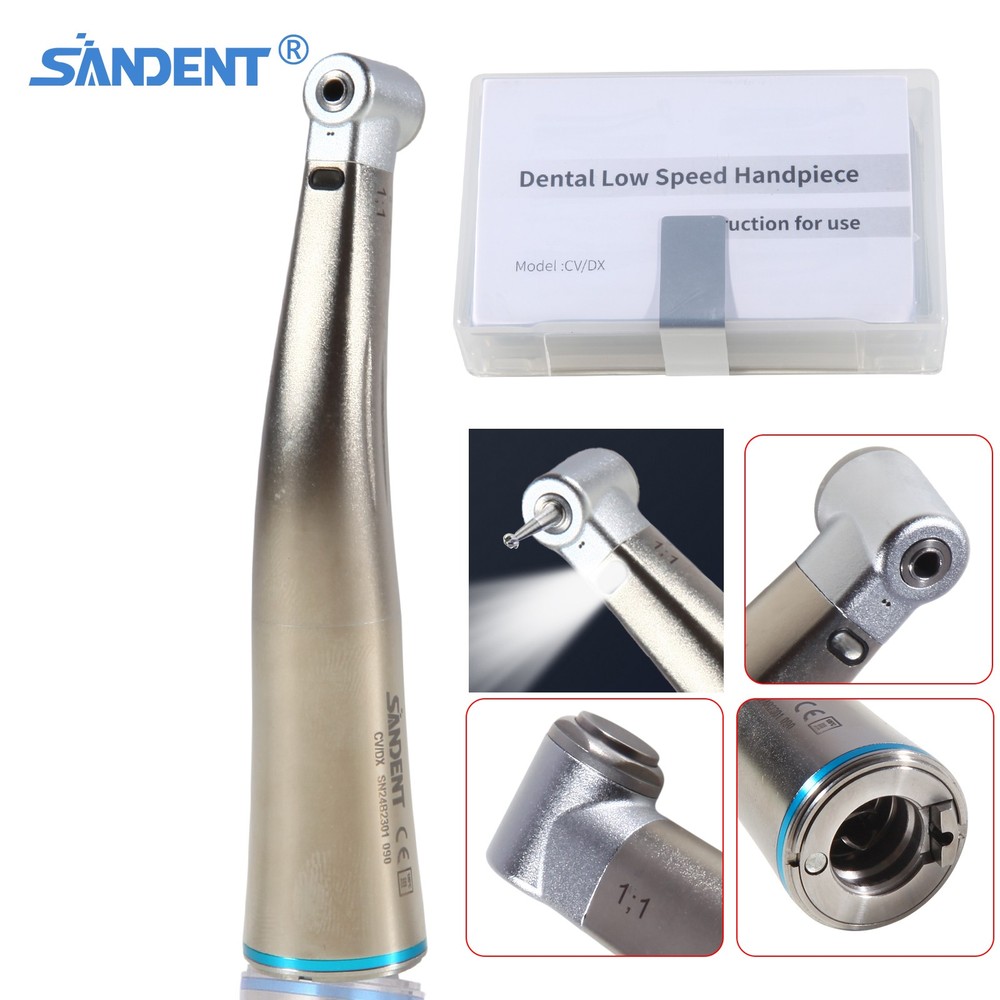 1:1 Contra Angle /Fiber Optic LED Low Speed Handpiece Dental