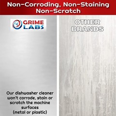 Grime Labs Dishwasher Cleaner Deodorizer Descaler Tablets 24 Pack Heavy Duty