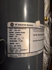 GE 5BPA48NBF5A Power Steering DC Motor 8504047 8504317 36/48V 0.5/ 0.75hp