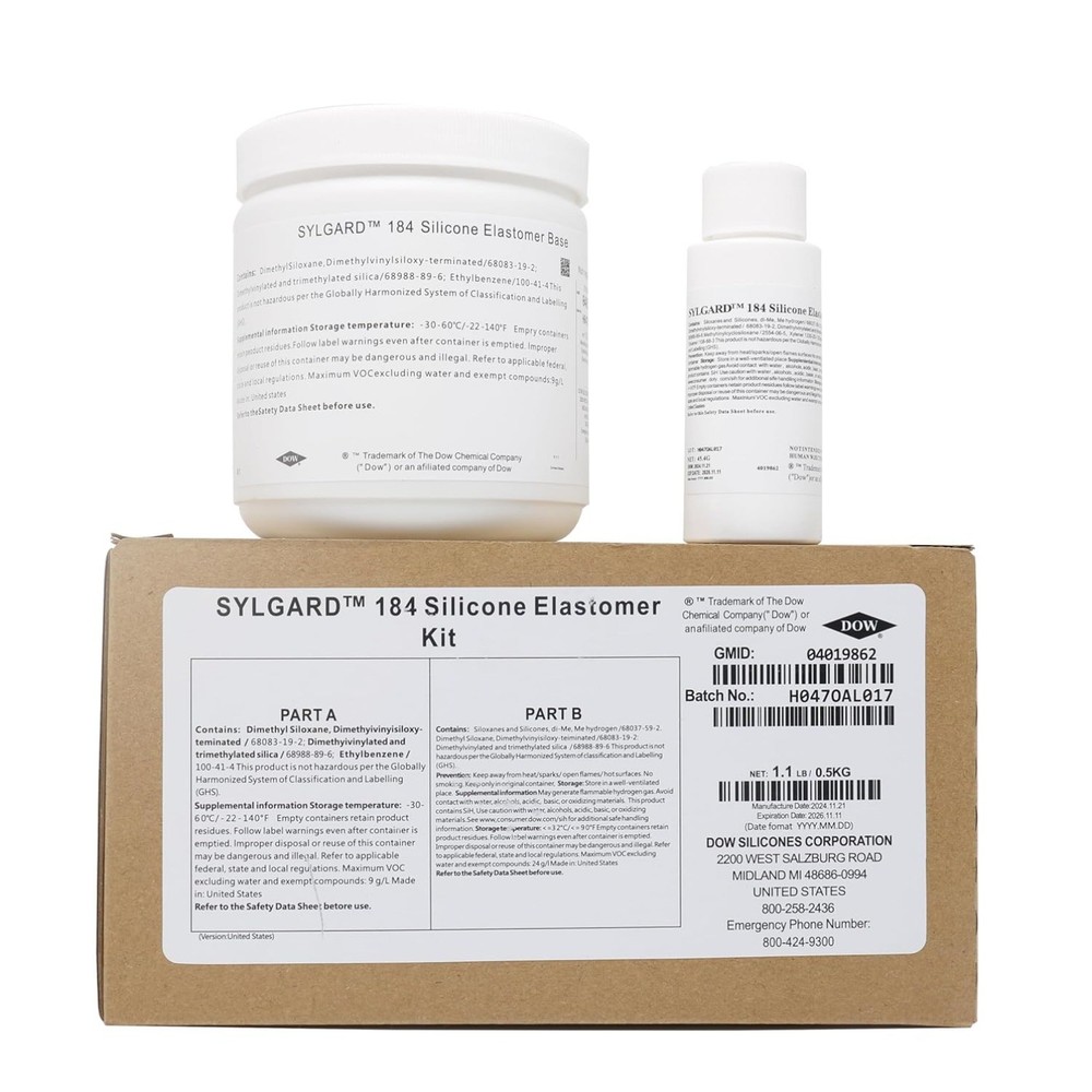 184 Silicone Elastomer Kit Base A + Curing Agent Solidifier B for Electrical