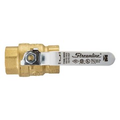 Streamline 1 in. Brass FPT Full Port Packing Gland Ball Valve