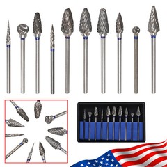 10Pcs/Set Dental The Original Bur Diamond Tooth Drill Bit Set Assorted 2.35mm