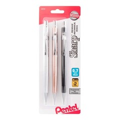 Pentel Sharp Mechanical Pencil (0.7mm) Metallic Barrels, Assorted Colors (Z/MS/M