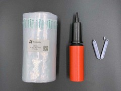 Bubble Cushioning Wrap, Inflatable Packing Material. w/ Free Pump. & Clip