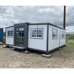 13x20ft Fast Installation Expandable Prefab House Mobile Office W/ Rain Shower