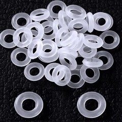 Food Grade O-Ring 1.5mm Cross Section Clear Silicone Rubber O Rings 4mm-105mm OD
