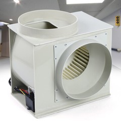 300W Lab Centrifugal Extractor Fan Blower Fume Hood Chemical Cabinet 1450r/min