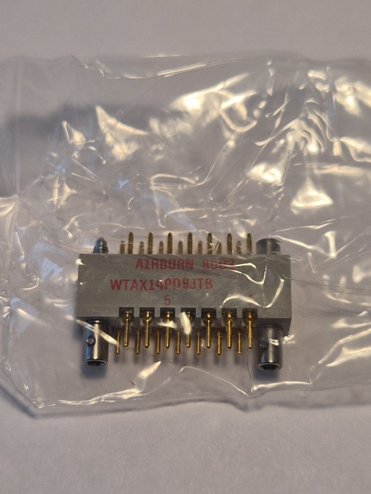 Airborne Interconnect 14-Pin Connector WTAX14PD9JTB, NSN 5935011881698, NOS.