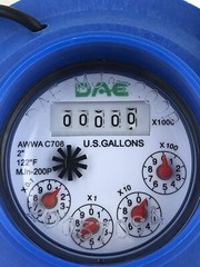 DAE MJn-200 2″ Water Meter, Pulse Output + Couplings, Gallons