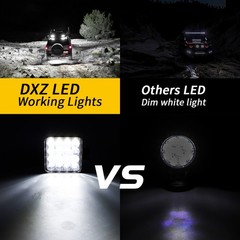 2 x 3 inch 16 LED upper cab & Boom Work Flood Light Fit for Excavator 160LC ZX