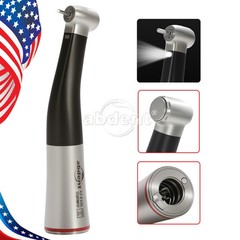 Dental 1:5 LED Fiber Optic Contra Angle Increasing Handpiece Inner 4 Spray black