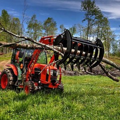 Titan Attachments Extreme Skid Steer Root Grapple Rake Attachment 72″ Universal