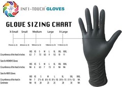 Black Nitrile Gloves, 9.5″ Length, Latex Free, Hypoallergenic 100/1000 PCS