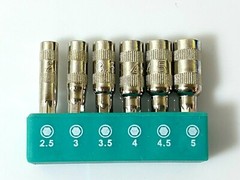 6 in 1 H4 Shank 2.5mm 3mm 3.5mm 4mm 4.5mm 5mm 6 Points Hex Sockets