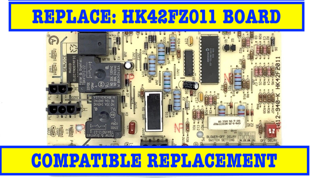 SAME CONNECTIONS – HK42FZ011 Furnace Control Board 1012-940 TESTED WORKING FAST