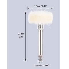 Dental Polishing Brush Wheel Goat Hair/Felt/Cotton – Contra Angle RA Latch Type