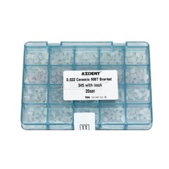 AZDENT Dental Orthodontic Ceramic Brackets Braces Roth MBT .022 Hooks 3 4 5