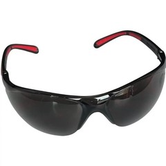 99-T8400-G – Safety Glasses – Frameless with Rubber Temples and Grey Tinted Lens