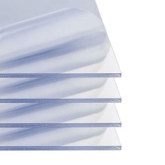 0.177″ (3/16″) x 12″ x 24″, Polycarbonate Plastic Sheet, Clear, (4 Pack)