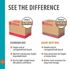 (10 Pack) Large Moving Boxes, 27L X 15W X 17H, Kraft