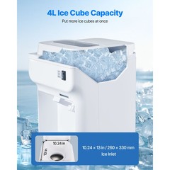 Commercial Ice Shaver 220LBS/H Electric Snow Cone Maker Ice Crusher White