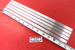 5 Pieces 1/8″ X 1/2″ ALUMINUM 6061 T6511 FLAT BAR 14″ long Extruded Mill Stock
