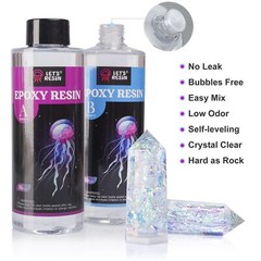 LETS RESIN Crystal Clear Epoxy Resin 32oz Bubbles Free Epoxy Resin Table Top