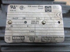VEM KPER71G4/05.MV.301-5300/3959 Kebco Motor