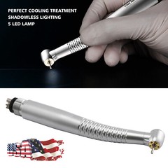 1-5 OLED 5 Light LED E-Generator Dental High Speed Fiber Optic Handpiece 2/4Hole