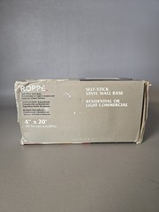 NEW Roppe 4 In. x 20 Ft. Roll Almond Vinyl Self-Stick Wall Cove Base HC40C53S184