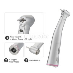 NSK Style Dental 1:1/1:5/20:1 Fiber Optic LED Increasing Contra Angle Handpiece