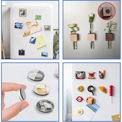 Round Adhesive Magnets 30pcs Strong Hold Refrigerator Craft DIY Project New