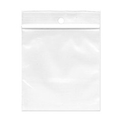 10000 Clear Reclosable Plastic Poly Zip Lock Bags With Hang Hole 3″ x 4″ – 2 Mil