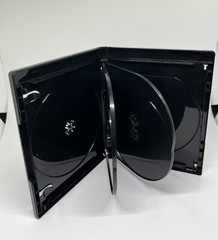 2 PCS NEW 15mm 4K ULTRA HD BLACK 6-DISC CASE, BOOKLET CLIPS, PS6-15MM UHD