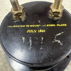 Western Electrical Milliamperes A.C. Meter Gauge Vintage July 1943, Steam Punk