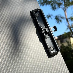9.4×12.6×0.06 Inch Carbon Fiber Clipboard Black Low Profile Clip Letter/A4