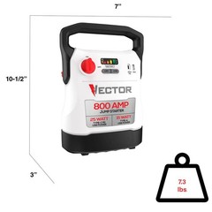 VECTOR 800 Amp Jump Starter with USB Power