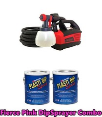 Plasti Dip Spray 2 Gallon Fierce Pink DYC G-Force DipSpayer Ready to Spray