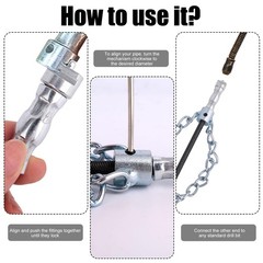 Flex Shaft Sewer Descaling Chain, Push-Type Rotary Plumbing Descaling Chain C…