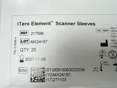 iTERO Element Sleeves – Single Use Disposable Scanner Sleeves, 25 per box