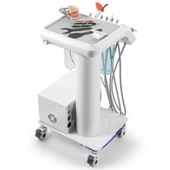 Dental Unit Chair DC Motor FDA/Mobile Delivery Unit Cart with Air Compressor 4H