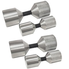 Set of 4 Flange 2 Two Hole Pin Pins Stainless Steel for 1-1/8″ 1-5/8″ Diameter