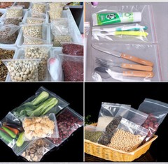 Clear Reclosable Seal Bag Plastic Poly Zipper Bags Zipper W/Hang Hole 2Mil