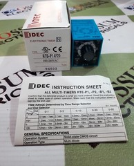 IDEC RTE-P1AF20 ELECTRONIC TIMER VOLTAGE 100-240VAC FAST SHIPPING