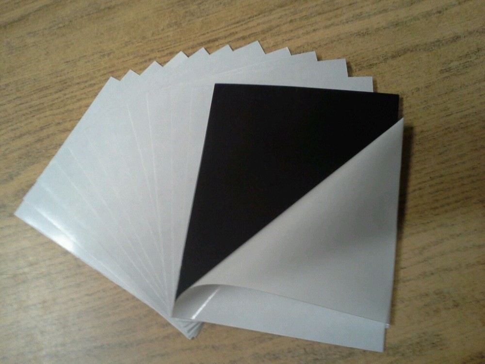 100 Self Adhesive Flexible Magnetic Sheets 5X7 inches