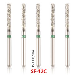 100pcs Dental Diamond Burs for High Speed Handpiece Medium Friction Grip 1.6MM