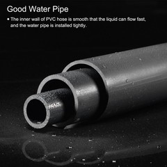 Rigid Round Pipe 63.8mm 2-1/2″ ID 75mm 3″ OD 350mm Dark Grey High Impact