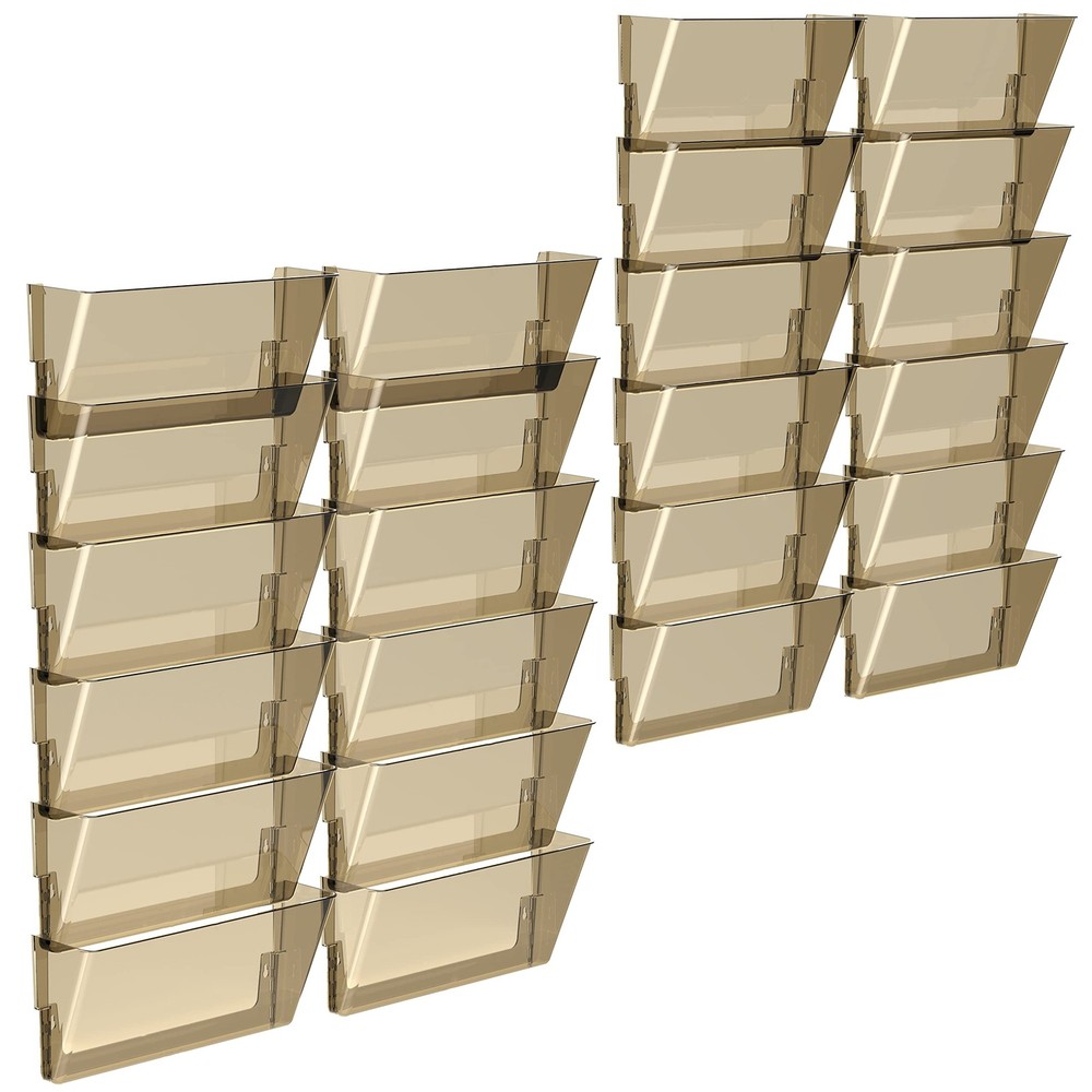 LegalSize Wall Pocket – Snap & Stack Plastic File Organizer, Mounting Hardwar…